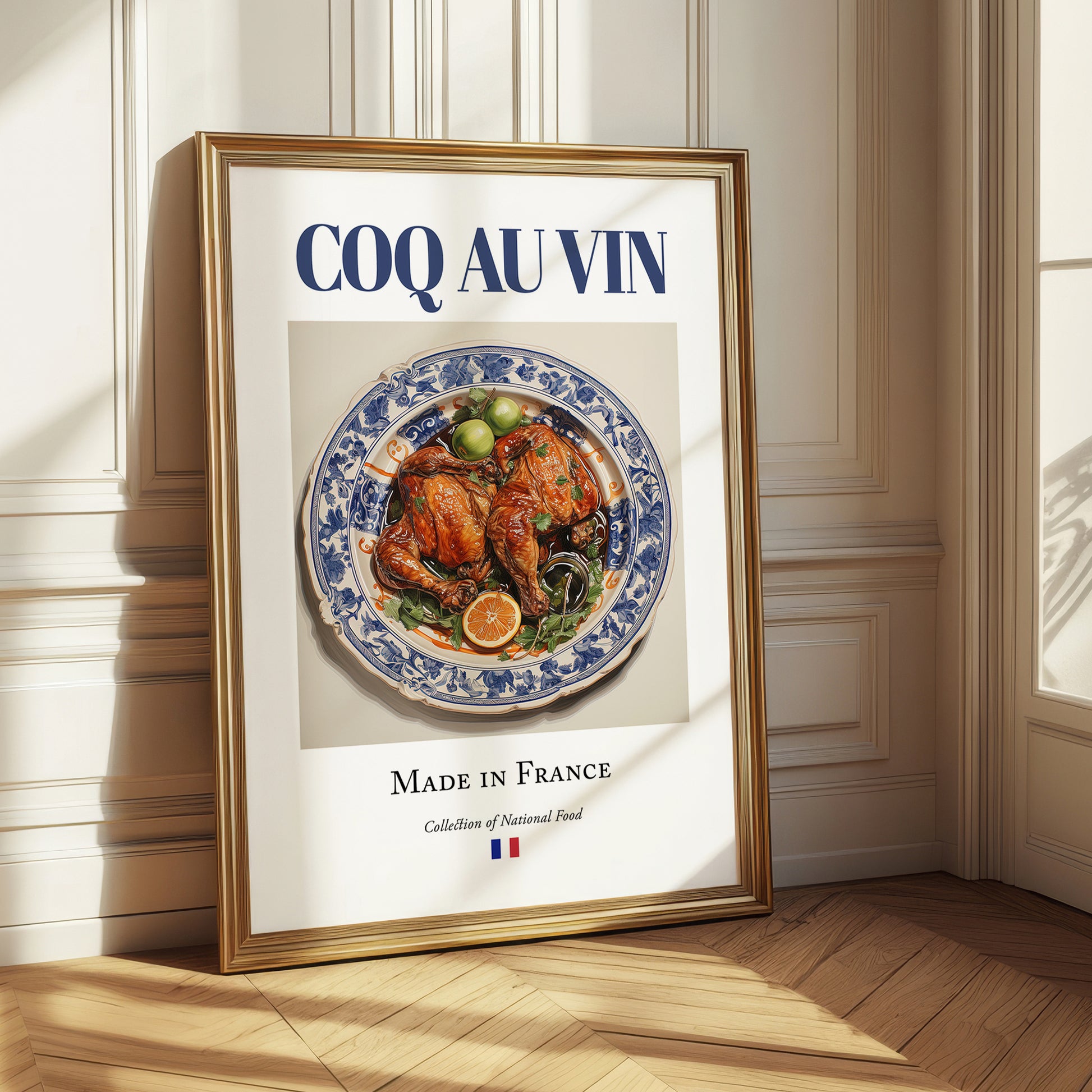 Coq au vin – French Stew Dish, Tavern Poster