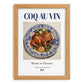 Coq au vin – French Stew Dish, Tavern Poster, set in oak frame