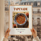 Tapenade – French Snack Dish, Café Wall Decor, styled in a charming Paris street view