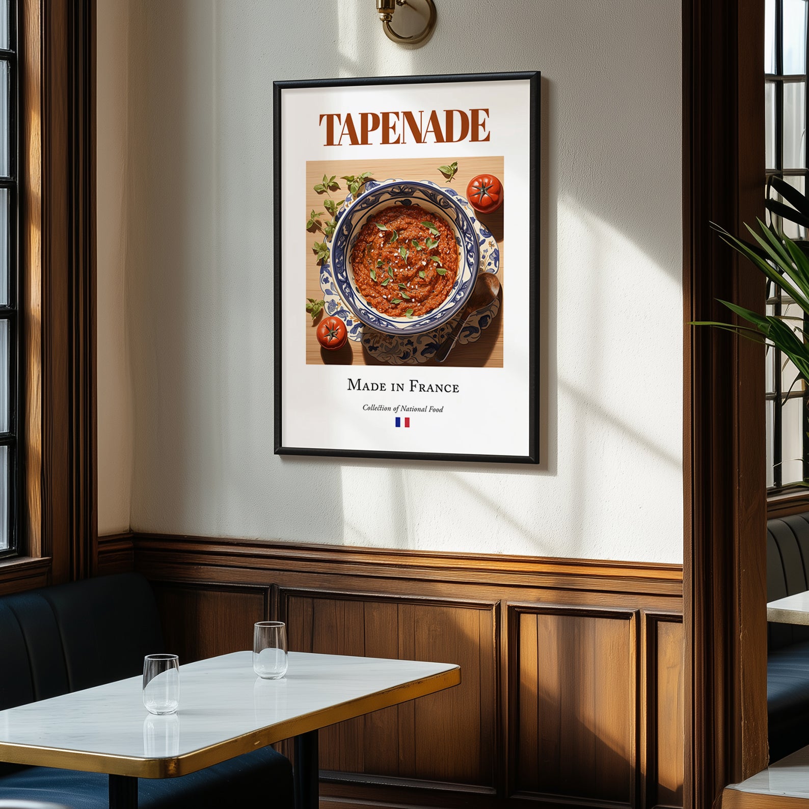 Tapenade – French Snack Dish, Café Wall Decor, clean layout with no caption