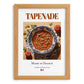 Tapenade – French Snack Dish, Café Wall Decor, set in oak frame