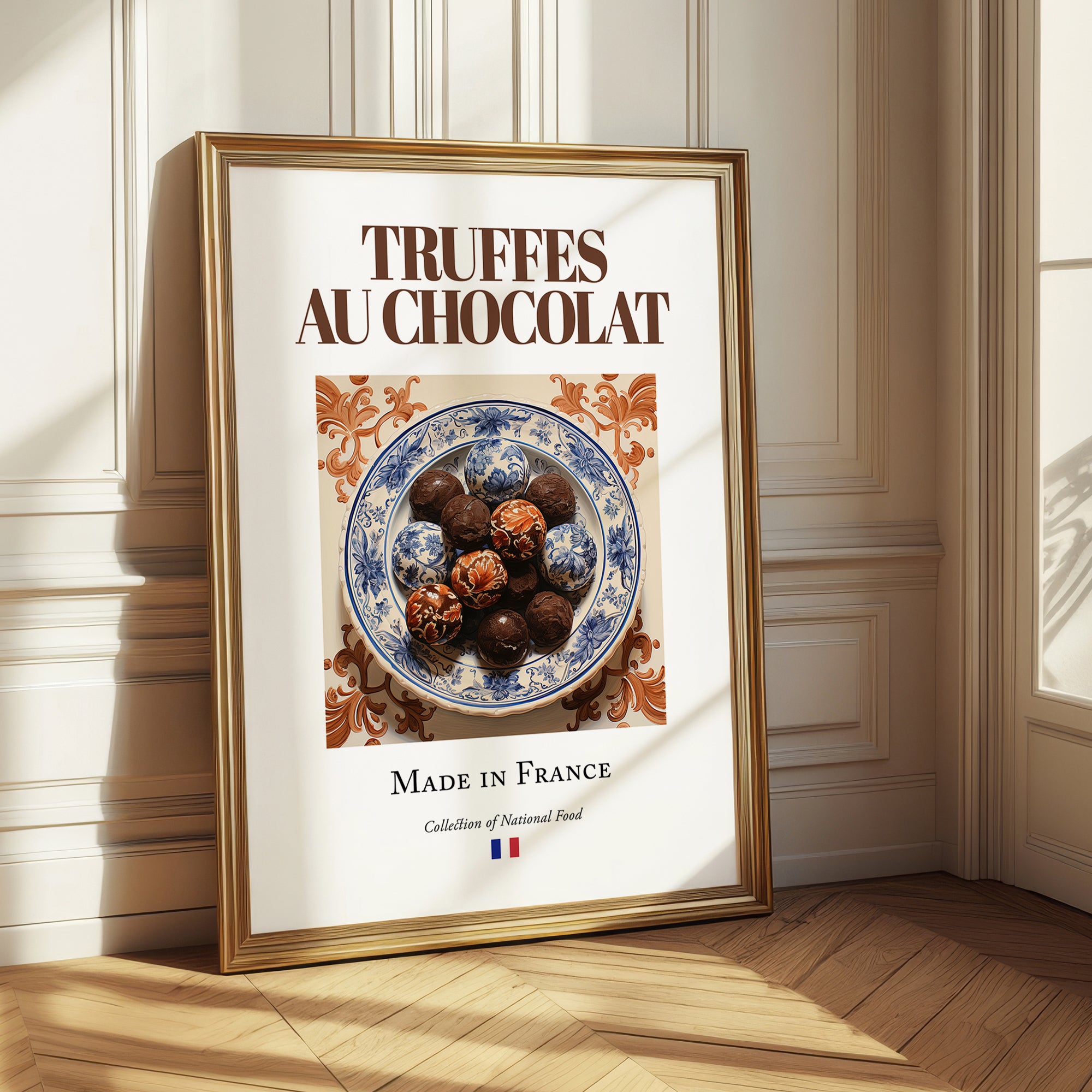 Chocolate truffles – French Dessert Dish, Restaurant Poster