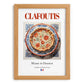 Clafoutis – French Dessert Dish, Restaurant Print, set in oak frame