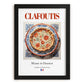 Clafoutis – French Dessert Dish, Restaurant Print, in sleek black frame