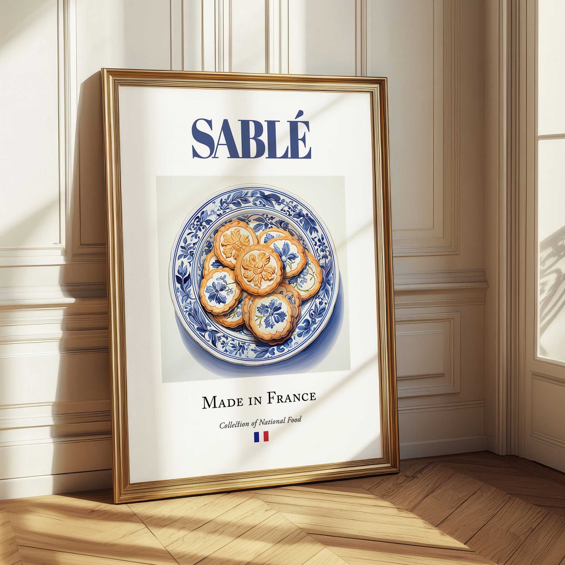 Sablé – French Dessert Dish, Bistro Wall Art