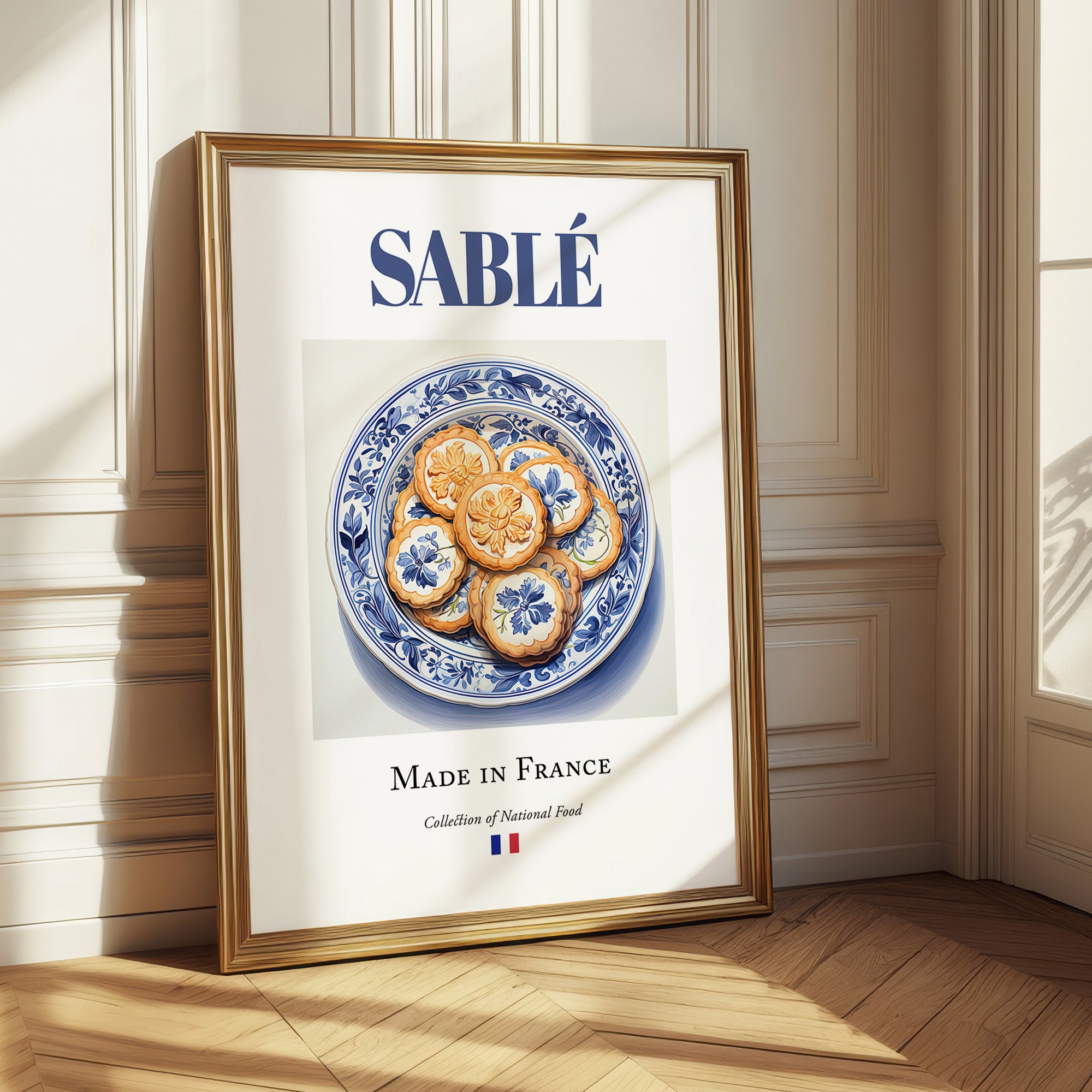 Sablé – French Dessert Dish, Bistro Wall Art