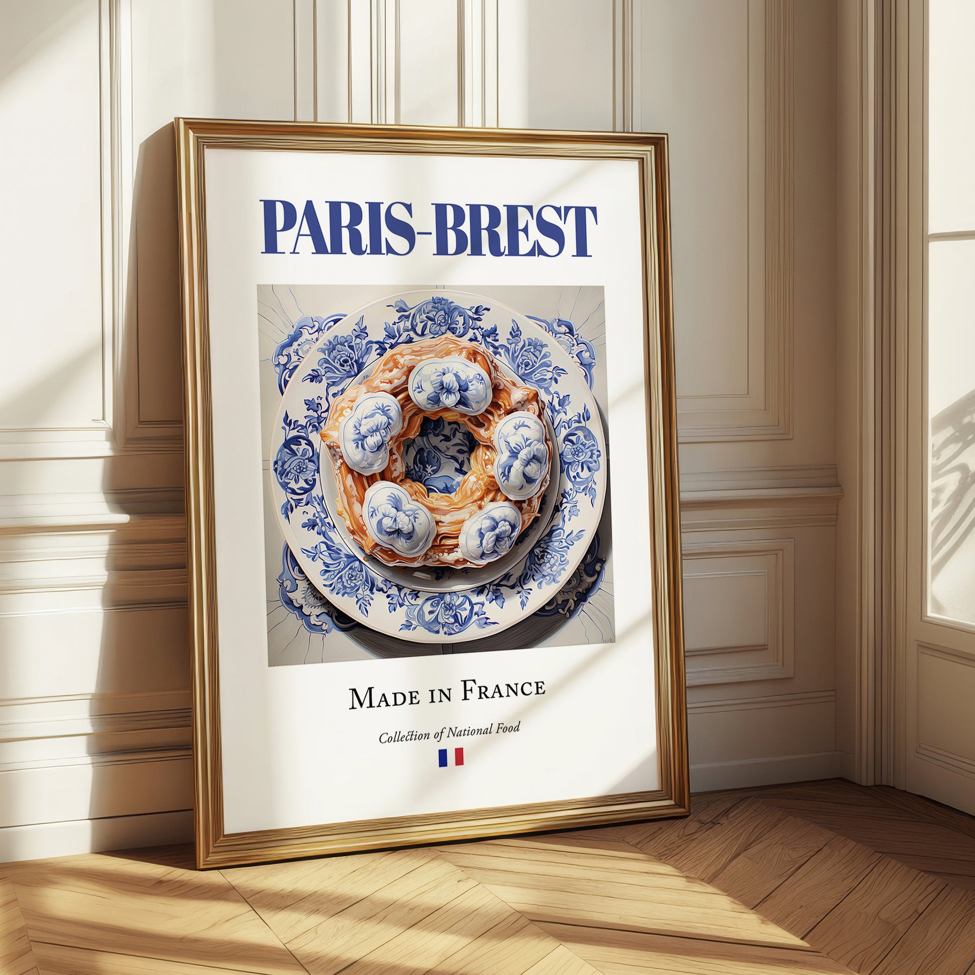 Paris-Brest – French Dessert Dish, Farmhouse Kitchen Poster
