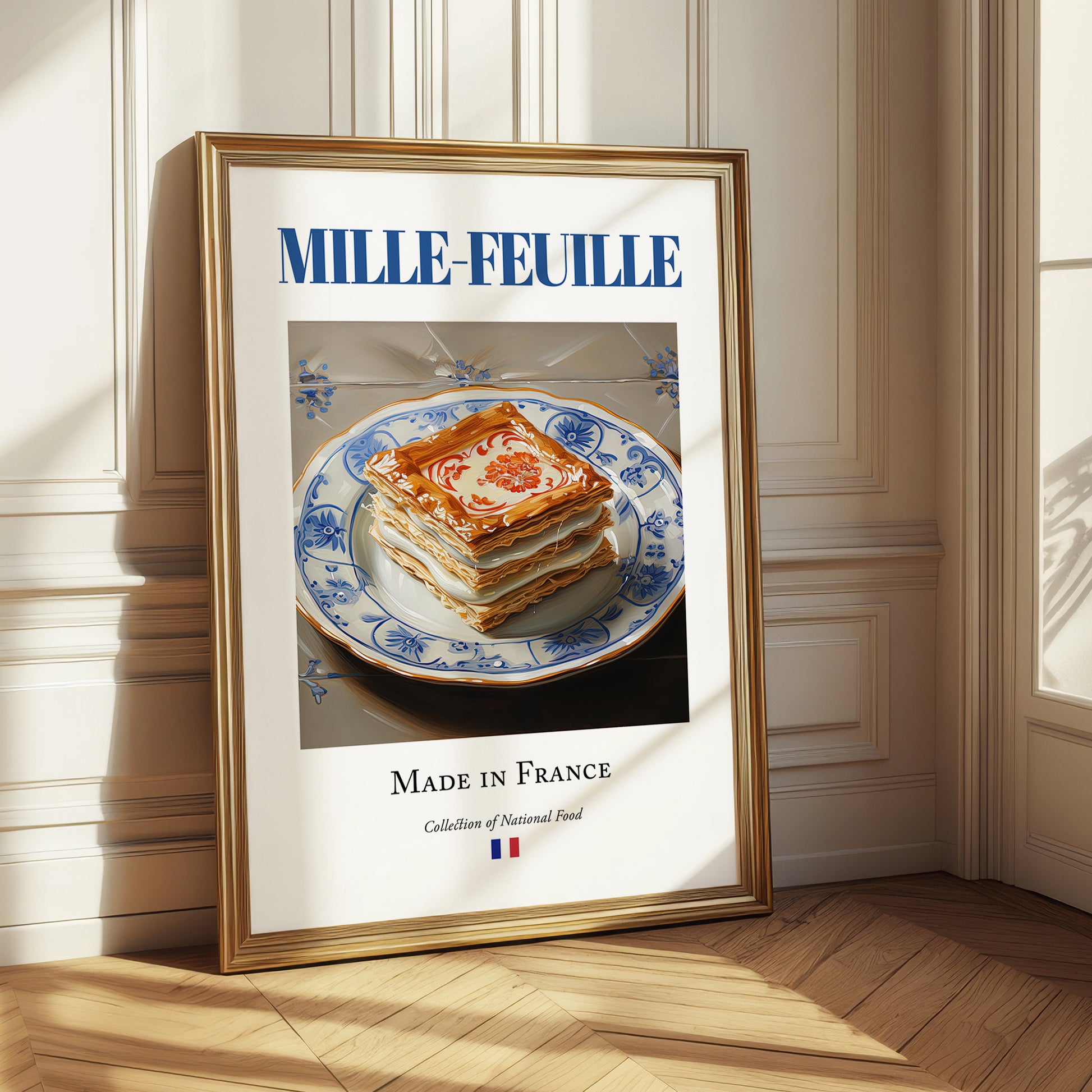 Mille-feuille – French Dessert Dish, Bistro Painting