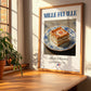 Mille-feuille – French Dessert Dish, Bistro Painting, no-text version framed in wood