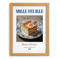 Mille-feuille – French Dessert Dish, Bistro Painting, set in oak frame