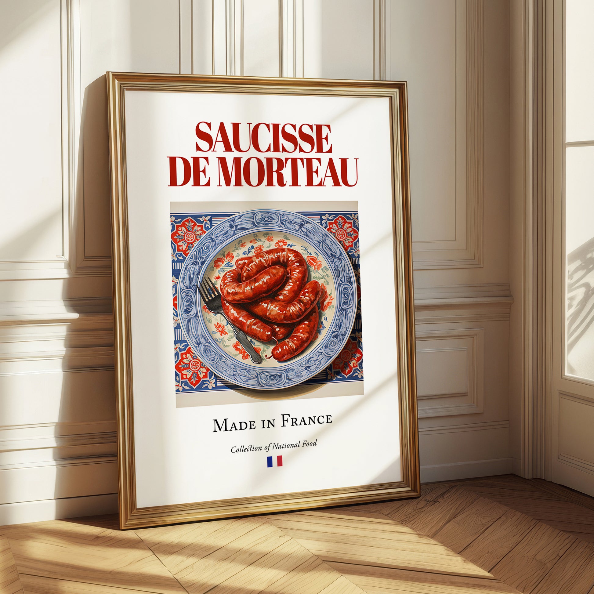 Saucisse de Morteau – French Meat Dish, Fine Dining Restaurant Poster