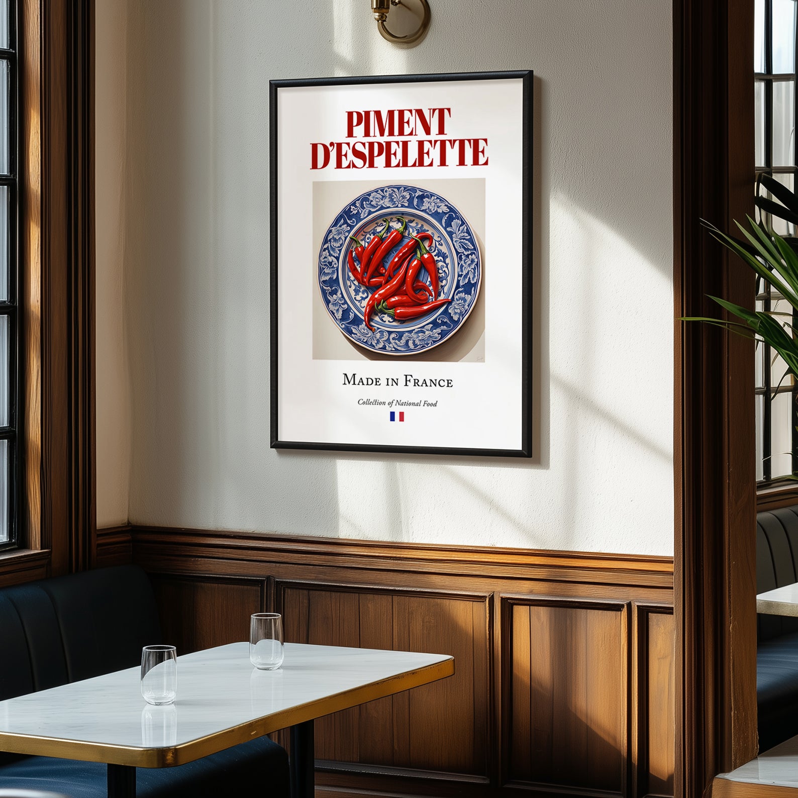 Piment d'Espelette – French Spice Dish, Café Print, clean layout with no caption