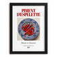 Piment d'Espelette – French Spice Dish, Café Print, in sleek black frame