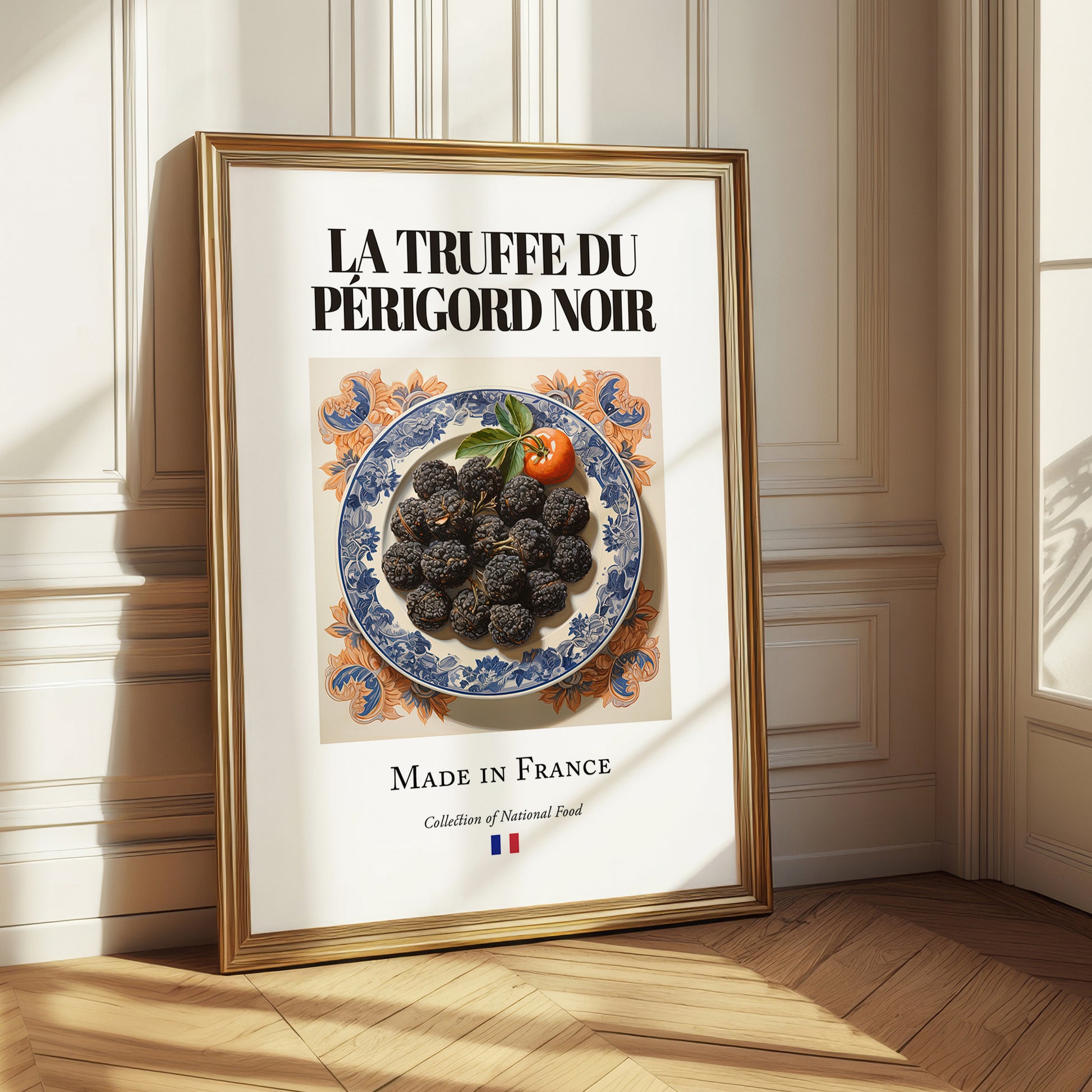 Black Périgord Truffle – French Ingredient Dish, Tavern Wall Art