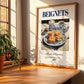 Beignets – French Dessert Dish, Brasserie Wall Art, no-text version framed in wood
