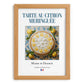 Lemon Meringue Pie – French Dessert Dish, Restaurant Poster, set in oak frame