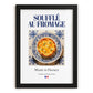 Soufflé au fromage – French Dish, Café Poster, in sleek black frame