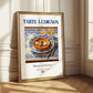 Tarte à l'oignon – French Dish, Fine Dining Restaurant Illustration