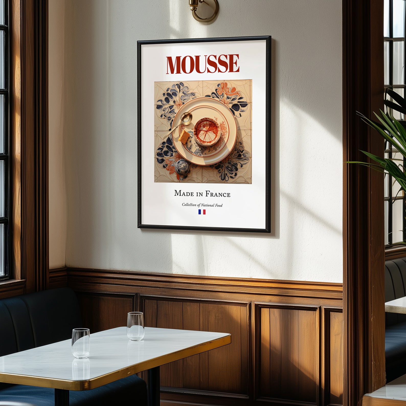 Mousse – French Dish, Tavern Wall Art, clean layout with no caption