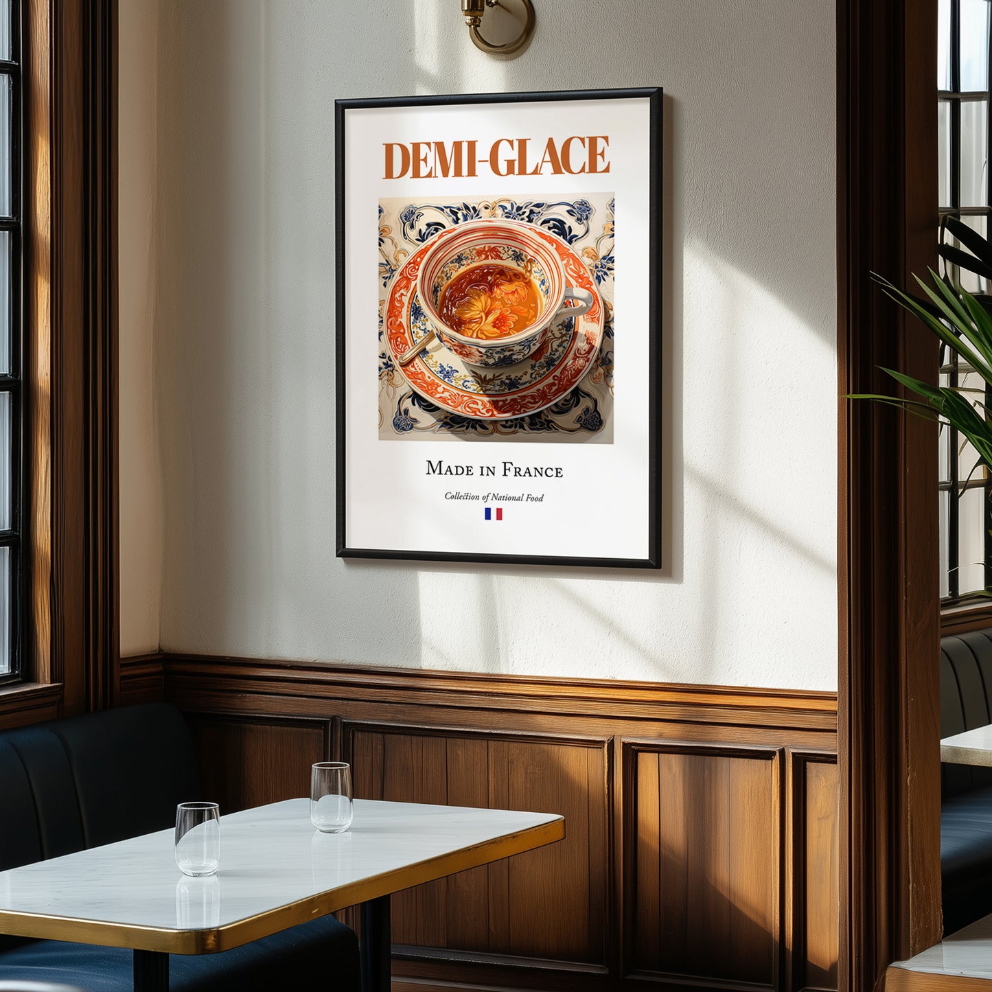 Demi-glace – French Sauce Dish, Bistro Wall Decor, clean layout with no caption