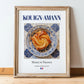 Kouign-amann – French Dessert Dish, Brasserie Still Life, in wooden frame leaning on the floor