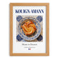 Kouign-amann – French Dessert Dish, Brasserie Still Life, set in oak frame