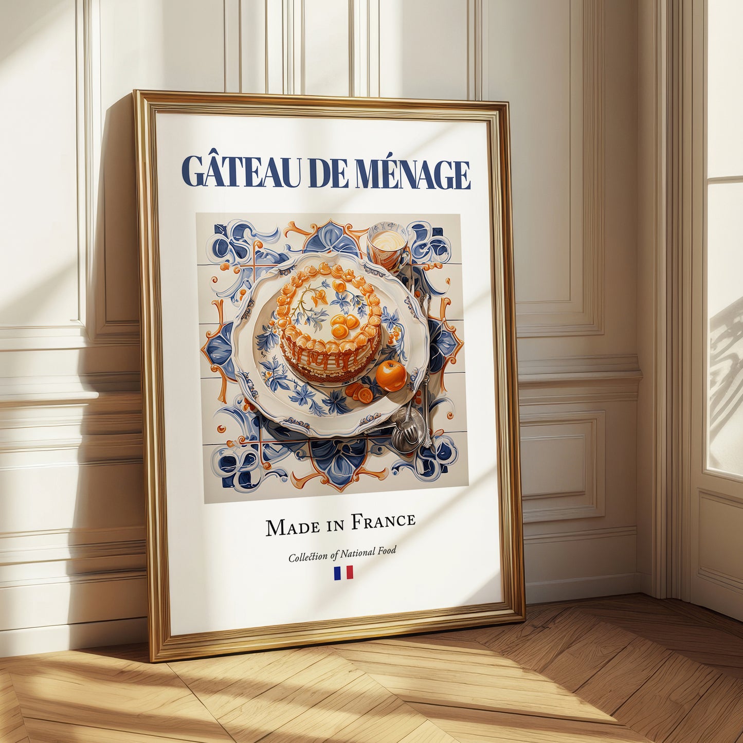 Gâteau de ménage – French Dish, Food Bar Wall Decor