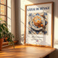Gâteau de ménage – French Dish, Food Bar Wall Decor, no-text version framed in wood
