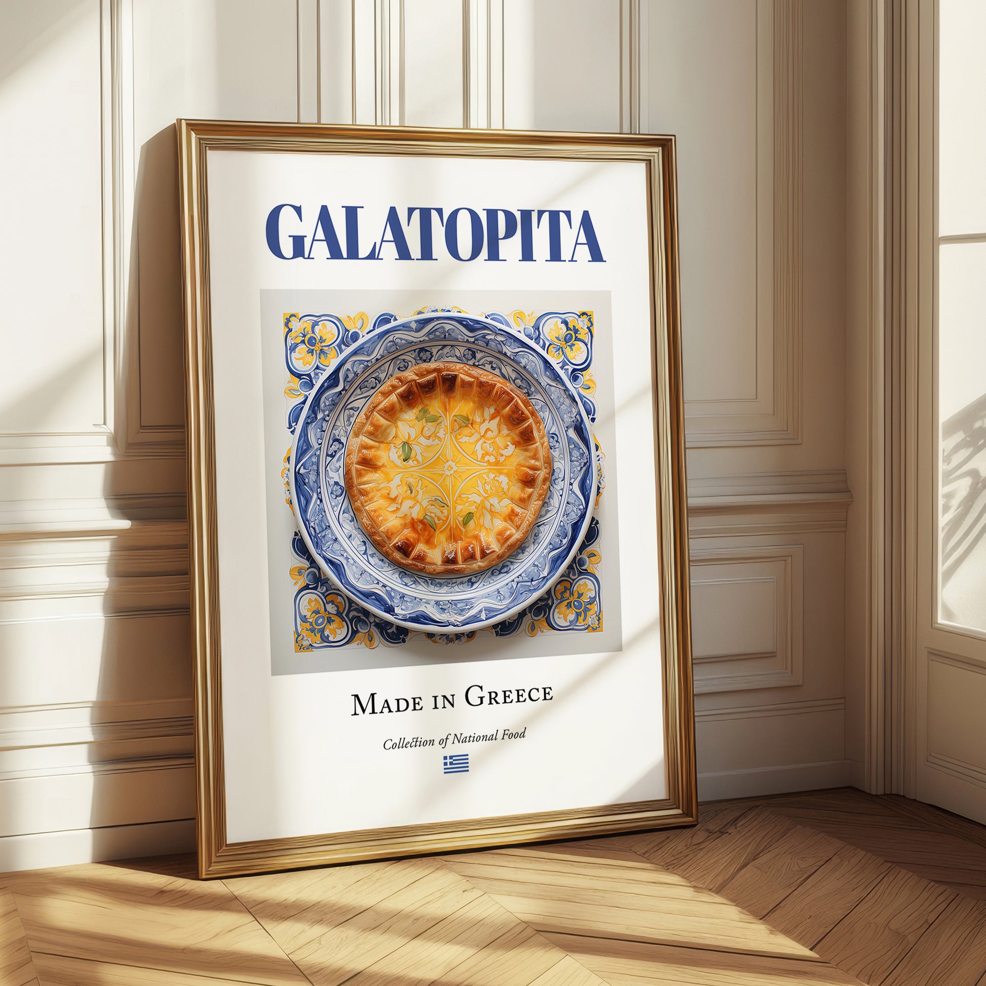 Galatopita – Greek Dish, Food Bar Poster