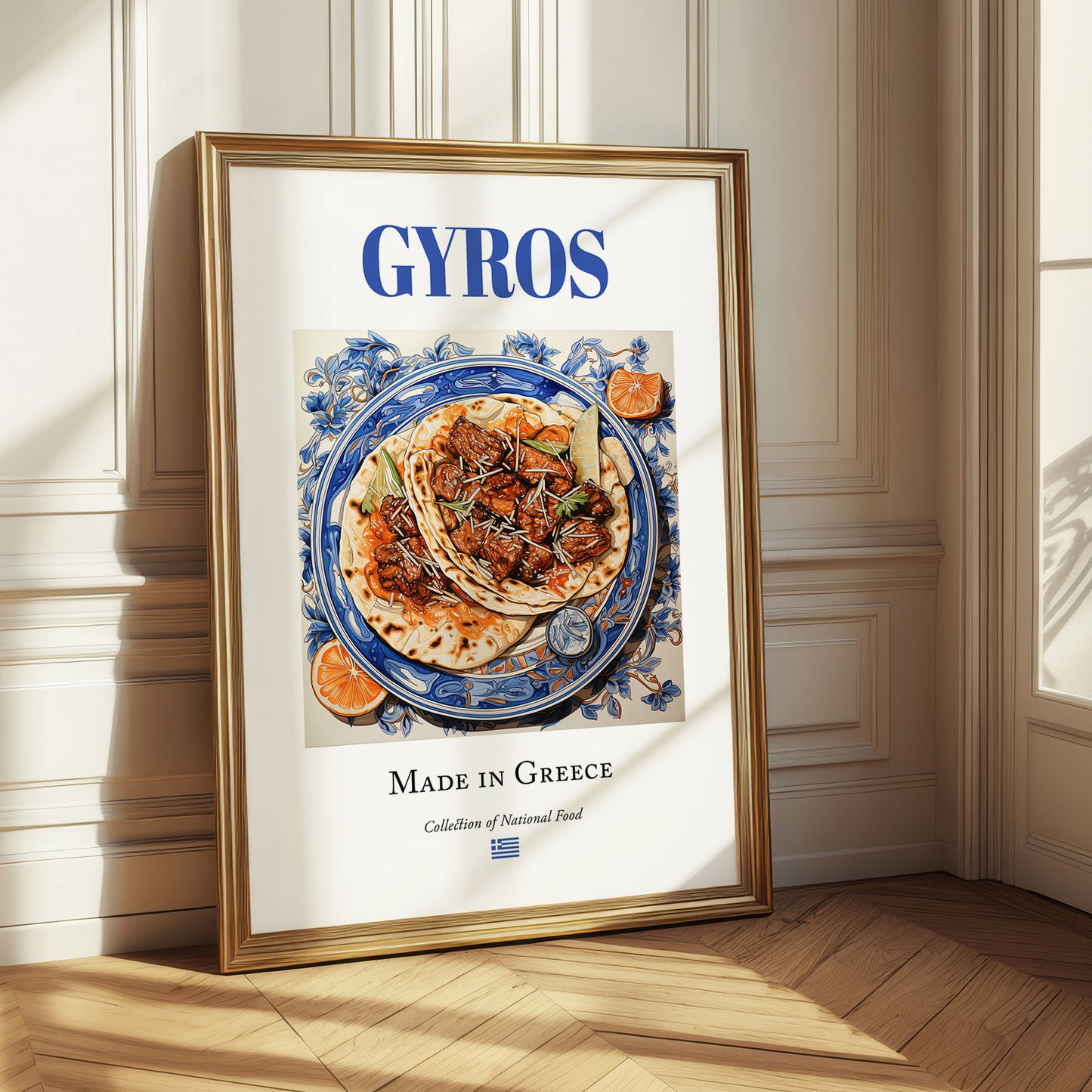 Gyros – Greek Meat Dish, Bistro Print