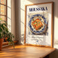 Moussaka – Greek Meat Dish, Restaurant Still Life, no-text version framed in wood