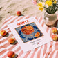 Spritz – Italian Cocktail Drink, Hotel Lobby Poster, unframed on coastal sand
