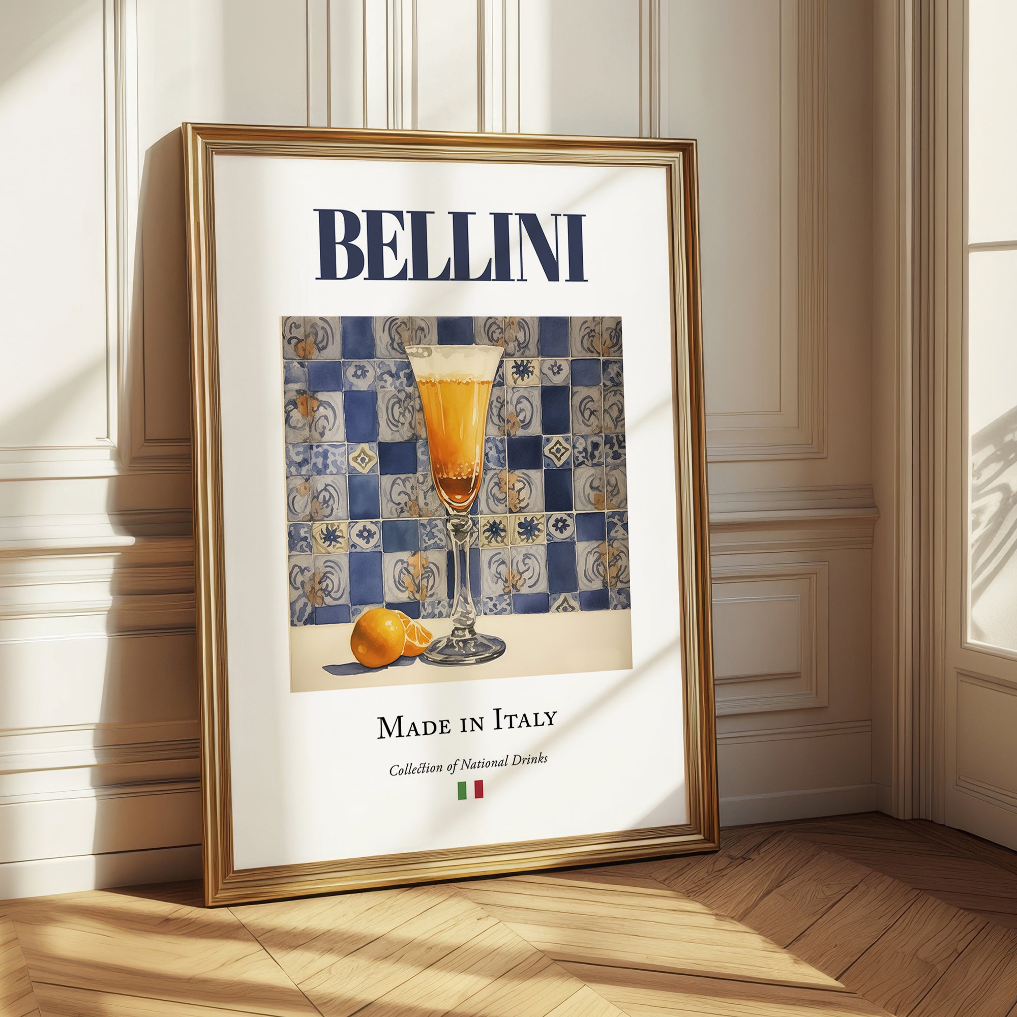 Bellini – Italian Cocktail Drink, Cocktail Lounge Print