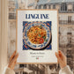Linguine – Italian Pasta, Ristorante Painting, styled in a charming Paris street view