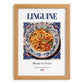 Linguine – Italian Pasta, Ristorante Painting, set in oak frame