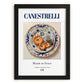 Canestrelli – Italian Dessert Dish, Tavern Painting, in sleek black frame