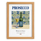Prosecco – Italian Sparkling Wine, Vinoteca Poster, set in oak frame
