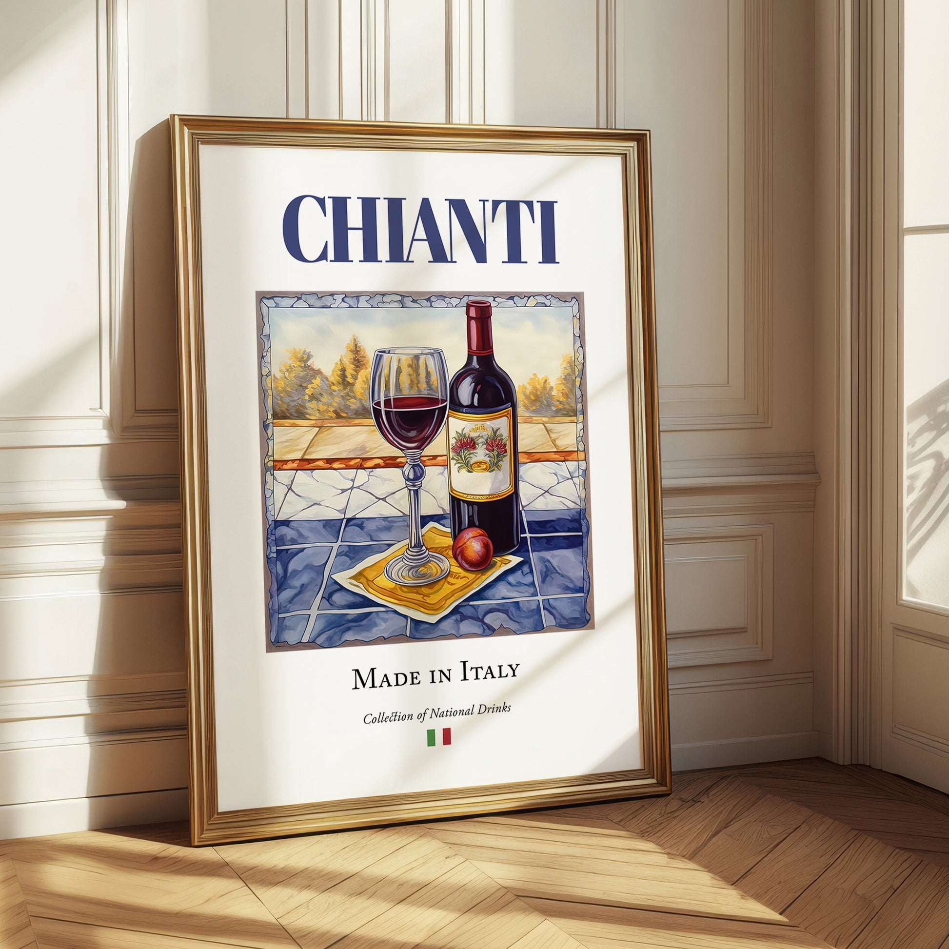 Chianti – Italian Red Wine, Wine Bar Poster