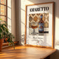 Amaretto – Italian Liqueur Drink, Cocktail Lounge Wall Decor, no-text version framed in wood
