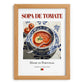 Sopa de tomate – Portuguese Soup Dish, Tavern Wall Art, set in oak frame