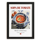 Sopa de tomate – Portuguese Soup Dish, Tavern Wall Art, in sleek black frame