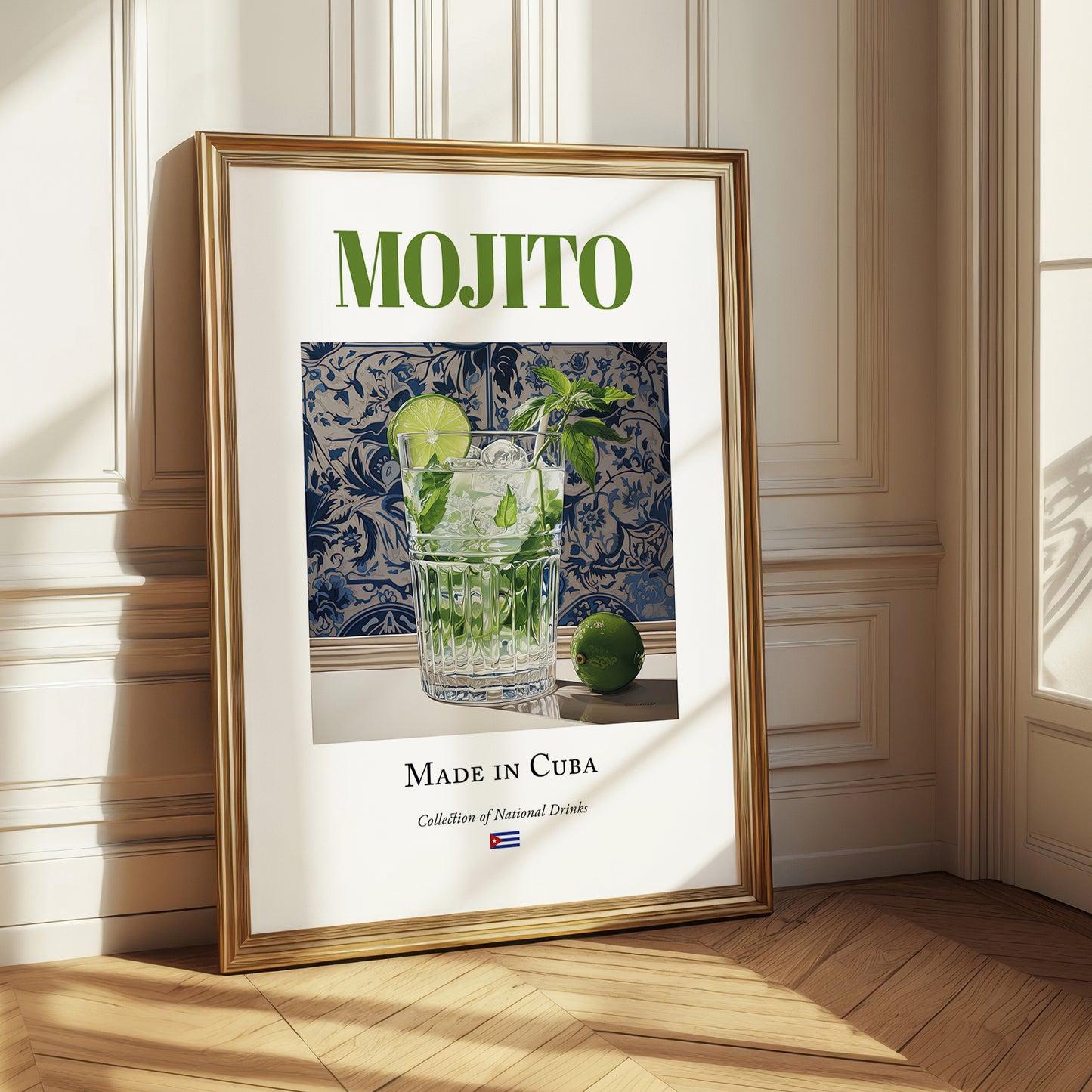 Mojito – Cuban Cocktail Drink, Rooftop Terrace Print