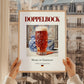 Doppelbock – German Beer, Gastropub Print, styled in a charming Paris street view