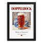 Doppelbock – German Beer, Gastropub Print, in sleek black frame