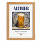 Altbier – German Beer, Craft Brewery Poster, set in oak frame