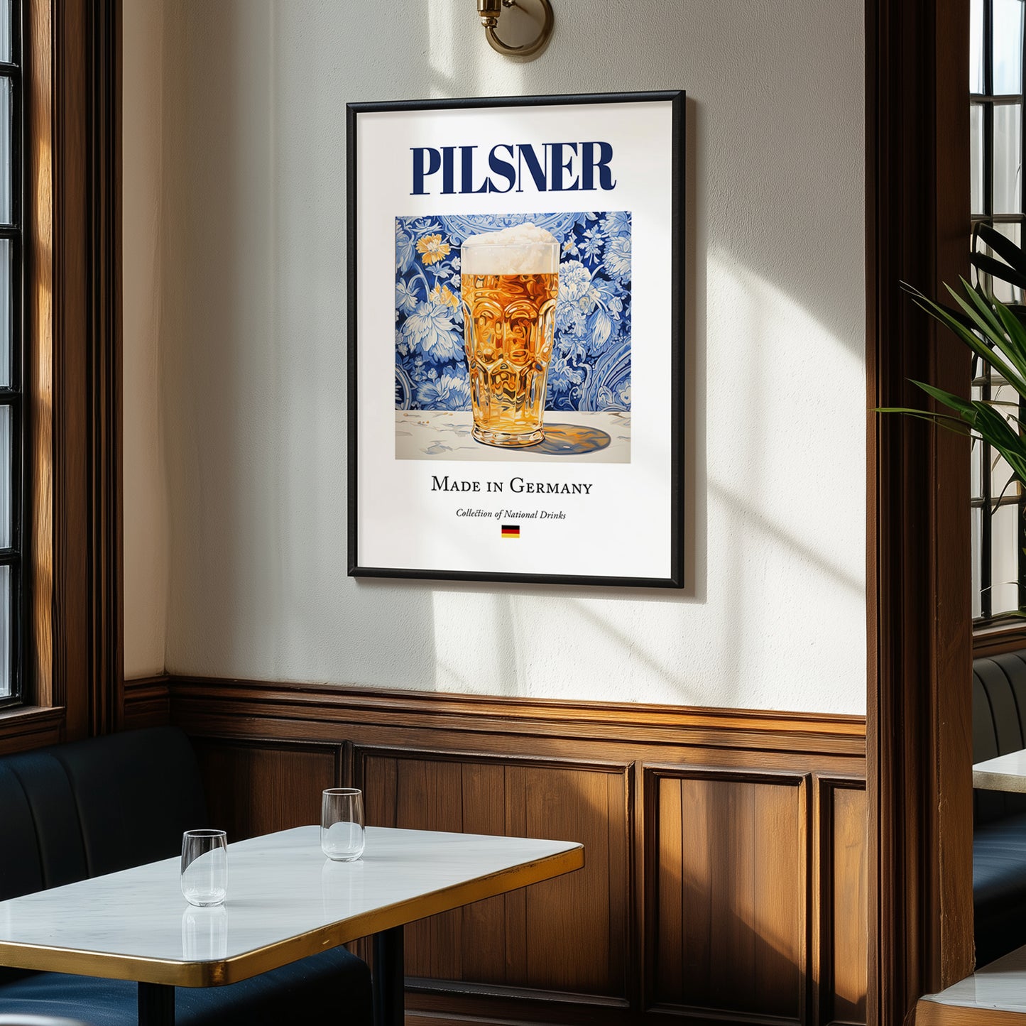 Pilsner – German Beer, Taproom Wall Art, clean layout with no caption