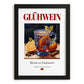 Glühwein – German Beverage Drink, Cocktail Lounge Still Life, in sleek black frame