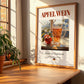 Apfelwein – German Cider Cider, Cider House Poster, no-text version framed in wood