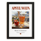 Apfelwein – German Cider Cider, Cider House Poster, in sleek black frame