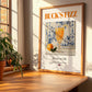 Buck's Fizz – English Cocktail Drink, Rooftop Terrace Wall Art, no-text version framed in wood